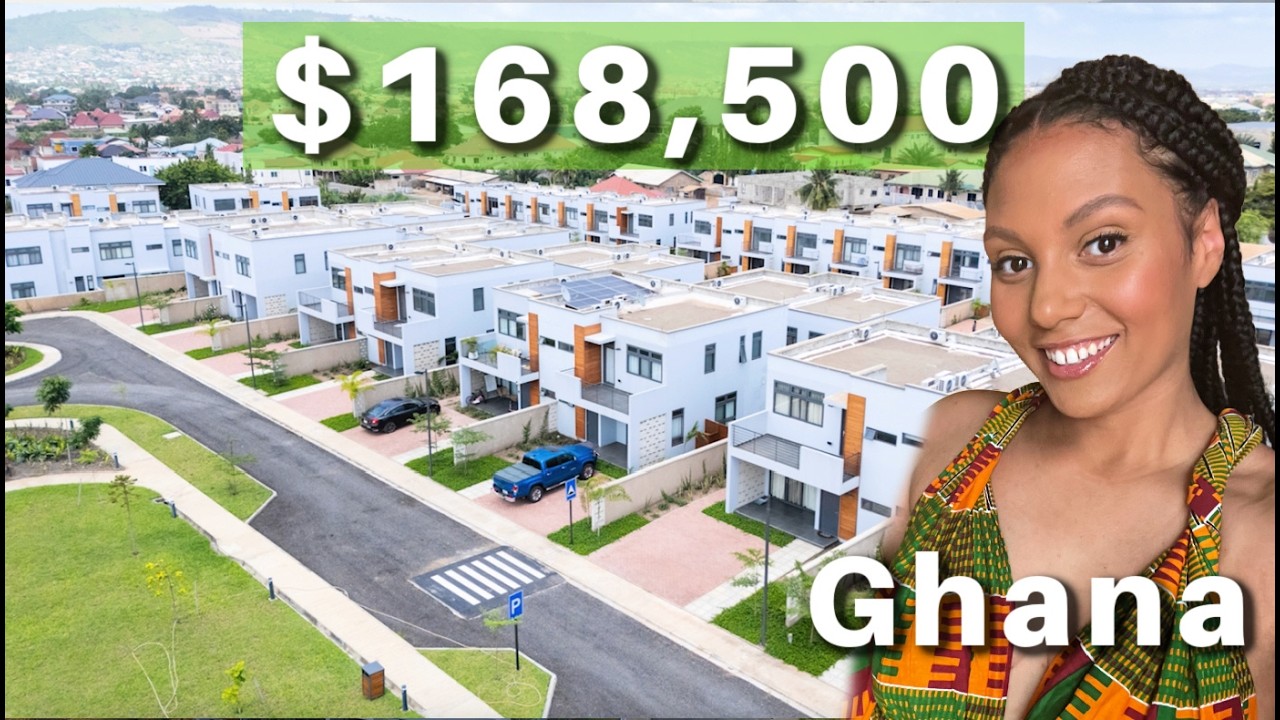 WHAT $168,500 GETS YOU IN GHANA | Gated Community with pool, clubhouse, playground, basketball court