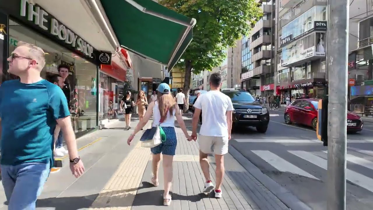 Tunalı Hilmi - Bestekar Walking Tour Ankara Capital of TURKEY [4K Ultra HD]