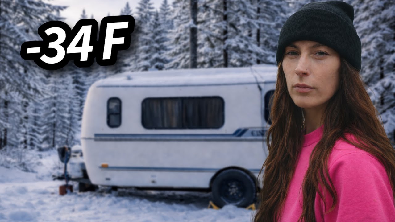 Surviving -34°F in My Tiny Camper