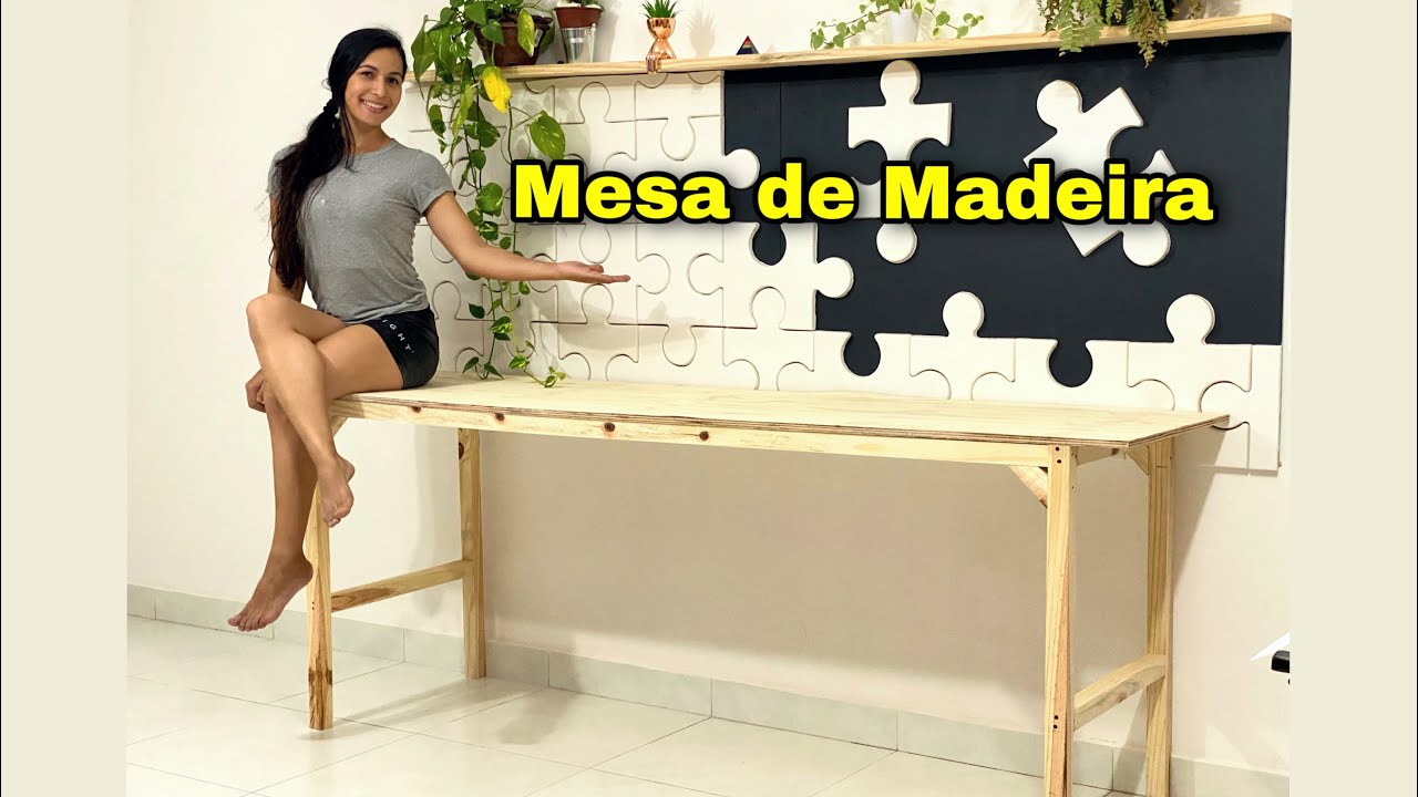 A Mesa mais FÁCIL de fazer que você verá aqui no YouTube. Tutorial fácil e completo ✅