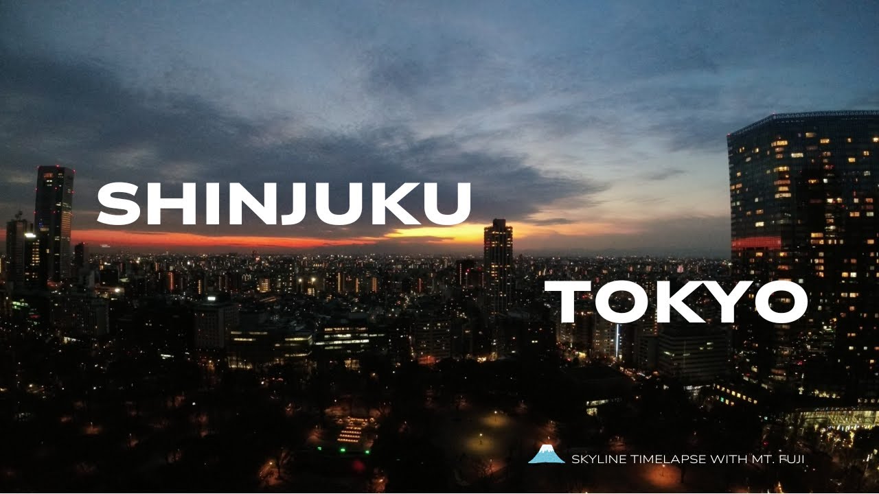 Tokyo, Japan | Shinjuku Skyline Timelapse with Mt. Fuji 🗼🗾