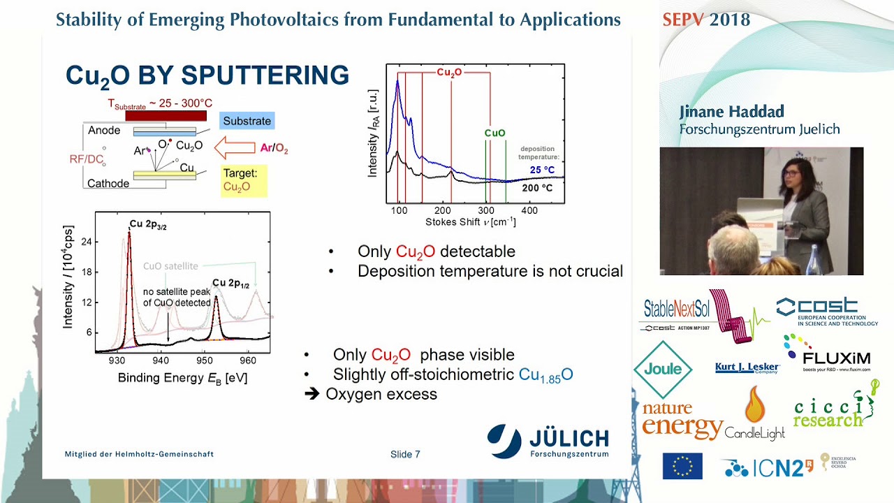 SEPV18: Jinane Haddad - Characterization of Cu2O p-type Contact for Perovskite Solar Cells