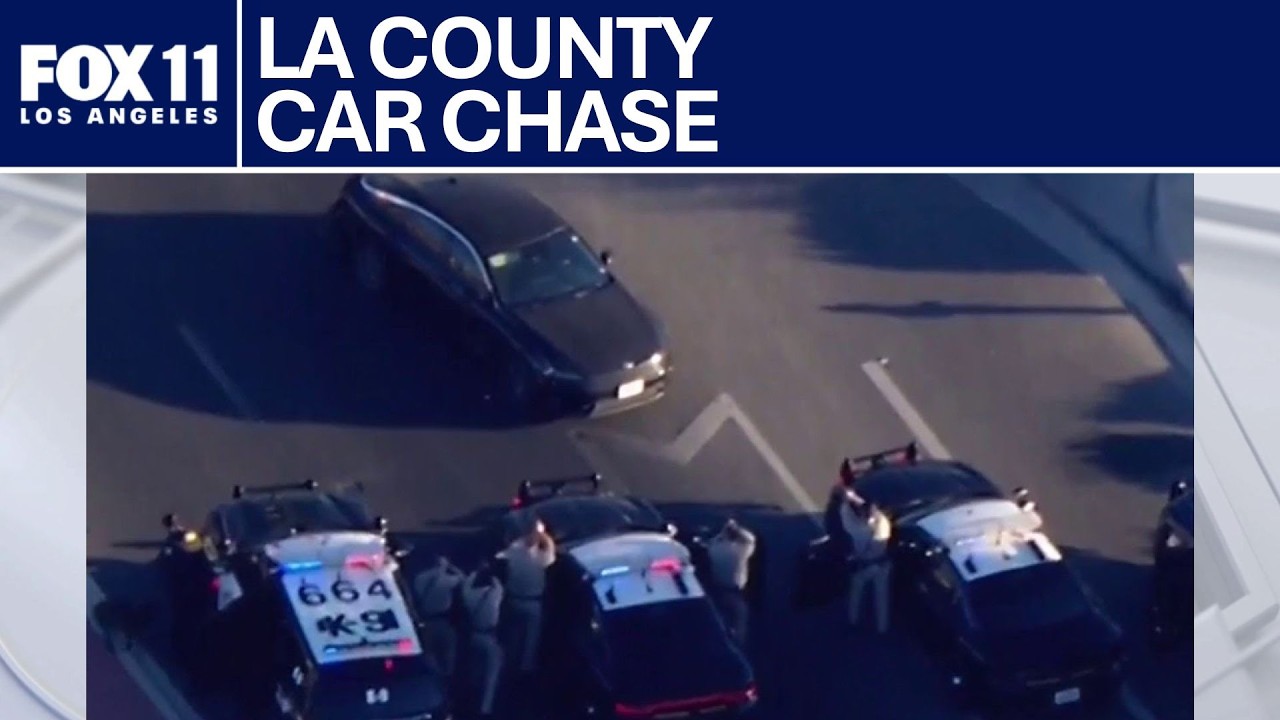 Police chase underway in Los Angeles County