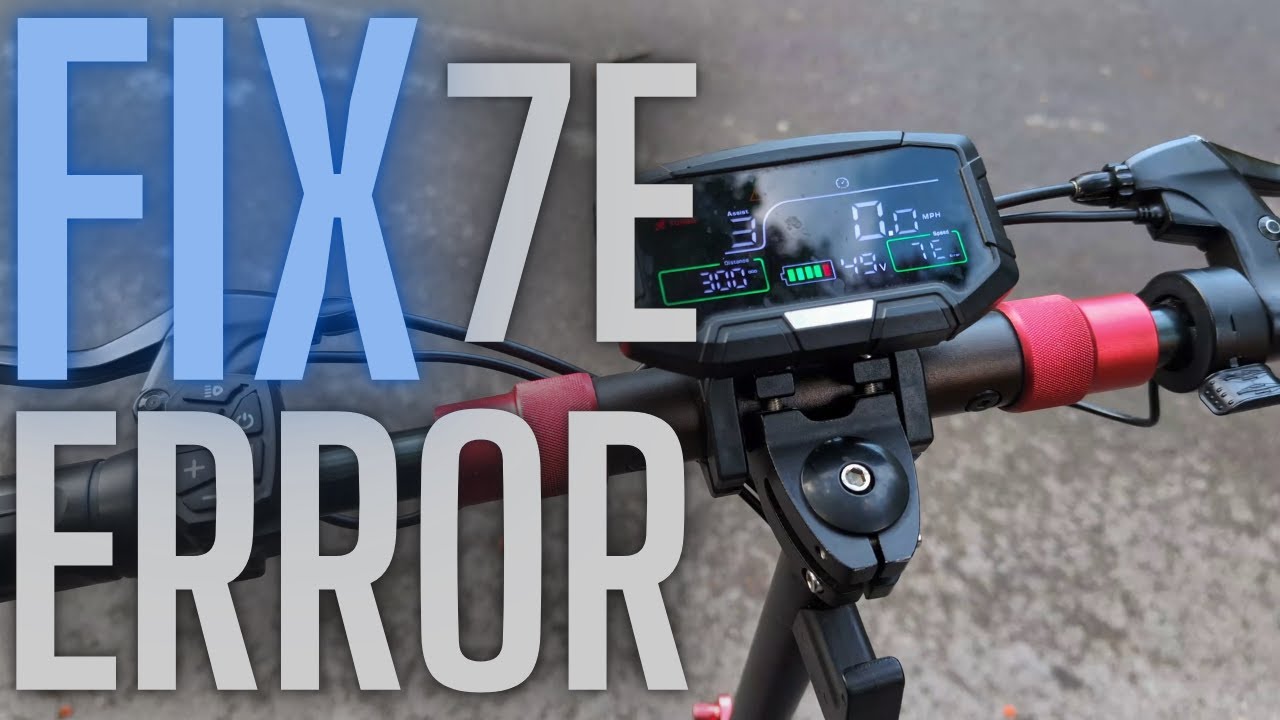 7E error fix on an E scooter