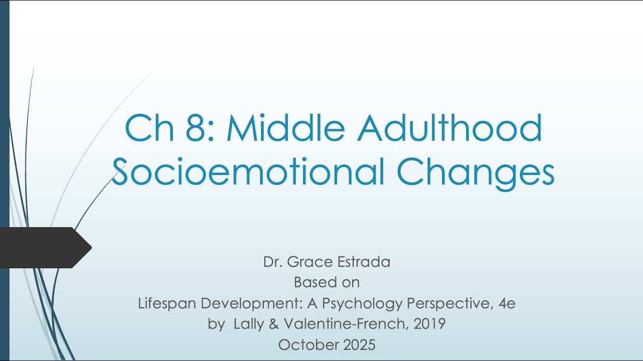 Ch8: Middle Adulthood Socioemotional Changes (31:01)