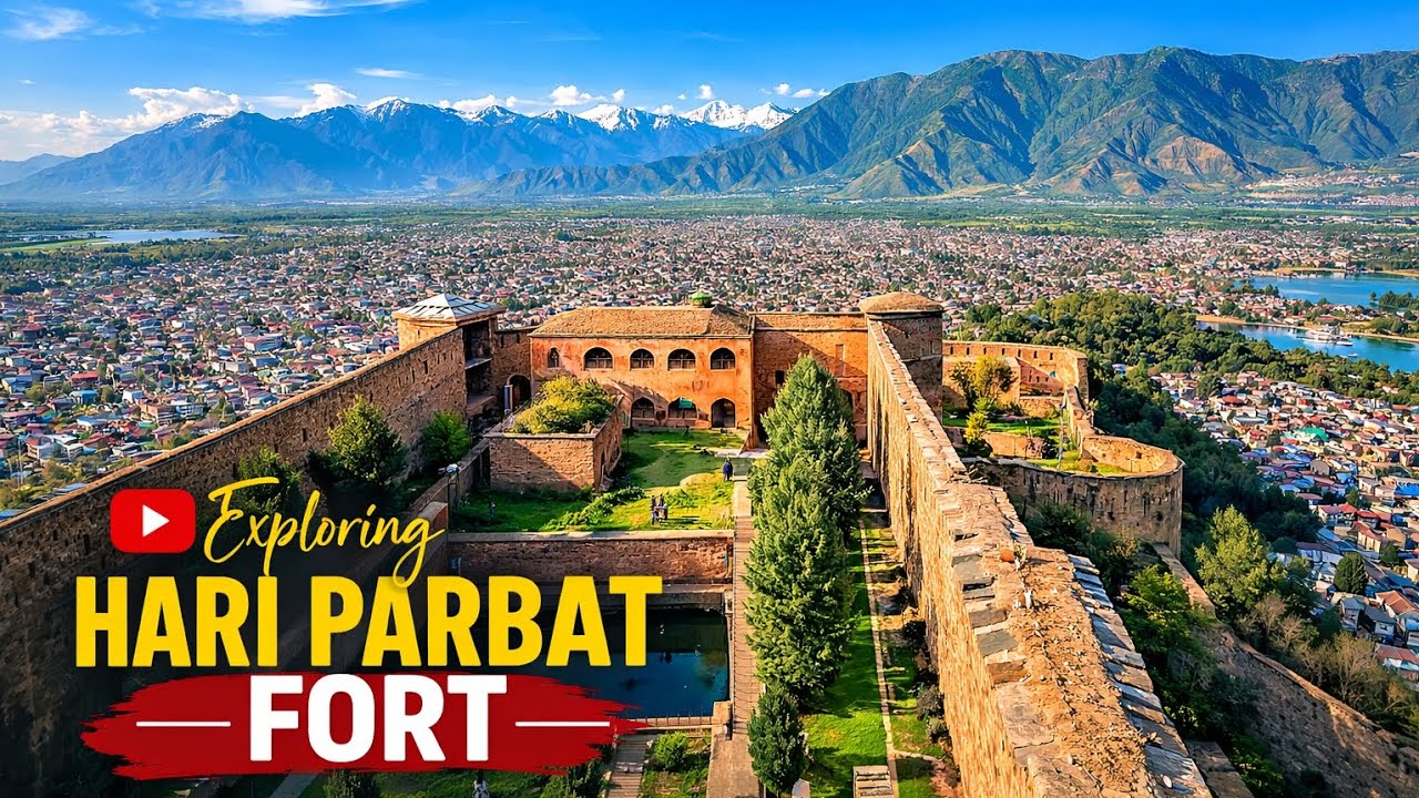 Top View of Srinagar from Hari Parbat Fort 😍 ll Odisha To Kashmir vlog ll E For Enjoy and Exam ll 