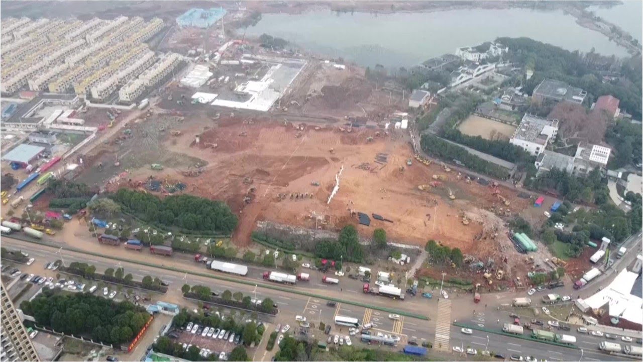 Cận Cảnh Trung Quốc Xây Bệnh Viện Ở Vũ Hán Chỉ Trong Vài Ngày