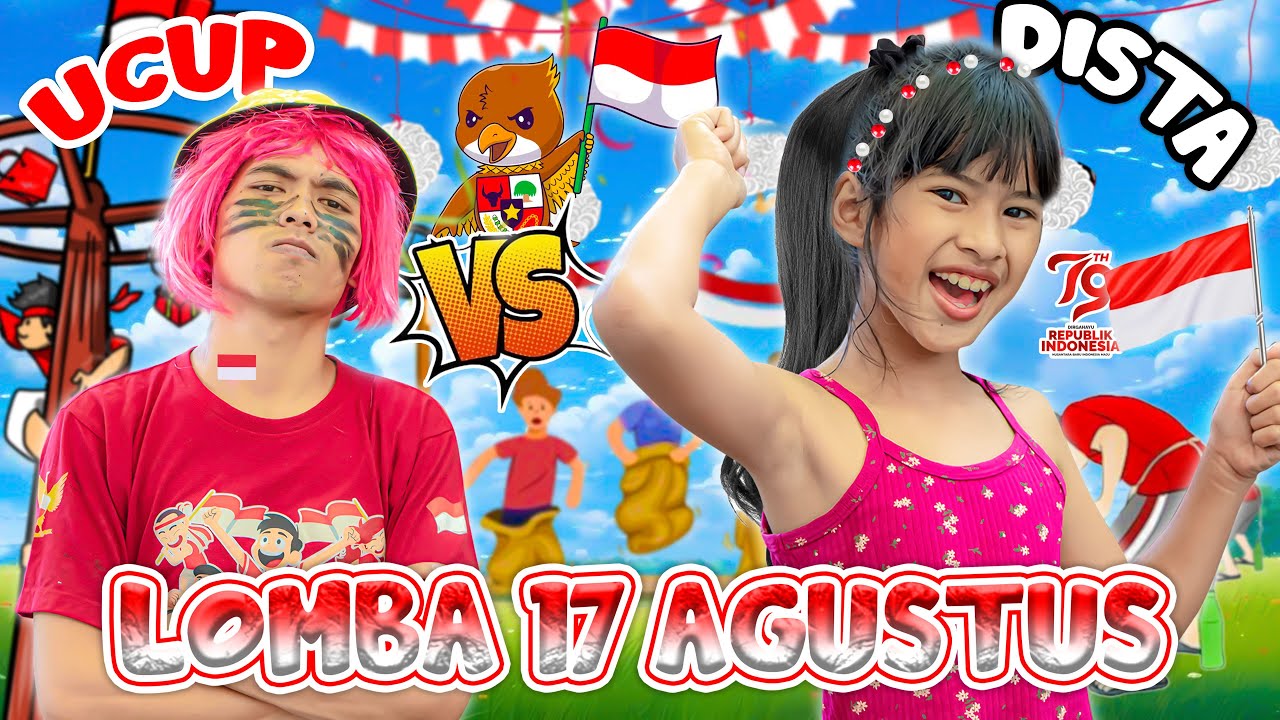 DISTA UCUP LOMBA 17 AGUSTUSAN SUPER LUCU🤣!! KOCAK BANGET LOMBANYA🤭 #viralvideo #17agustus