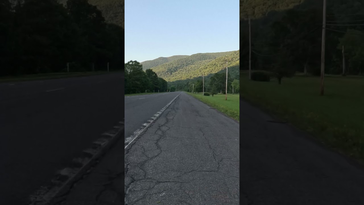 Beautiful morning light while cycling 40 miles in the Catskill Mountains. 