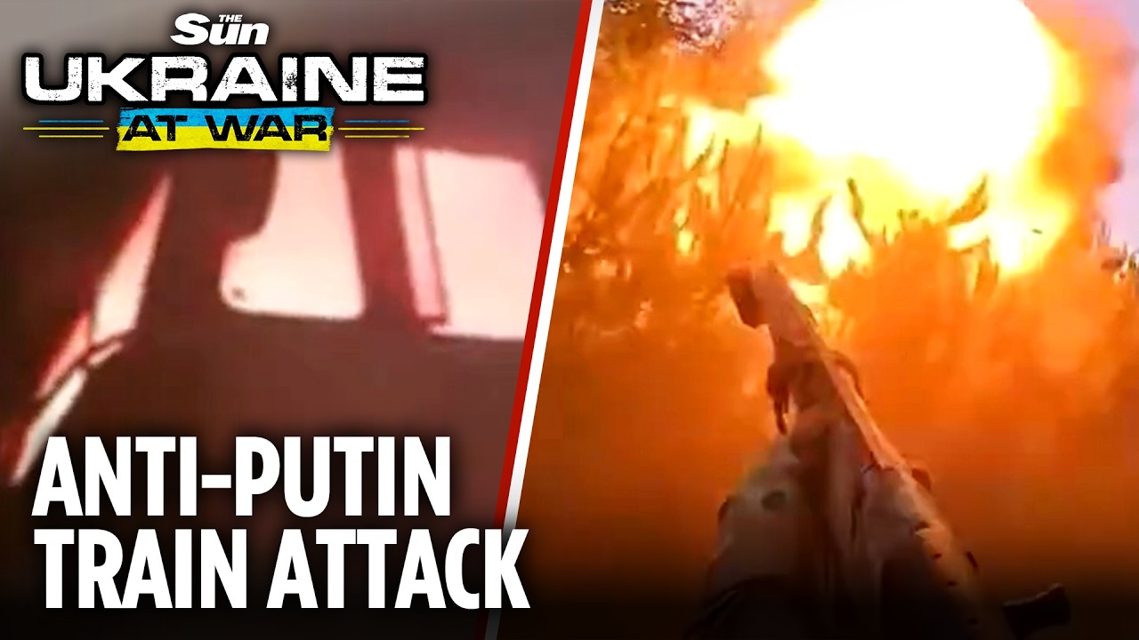 Anti-Putin gang set trains on fire in Rostov to stop supplies heading to Zaporizhzhia frontline