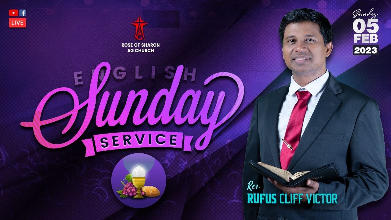 #sundayenglishservice | Rev.C.#rufuscliffvictor| Rev.V#charlesaaron | #rsagchurch