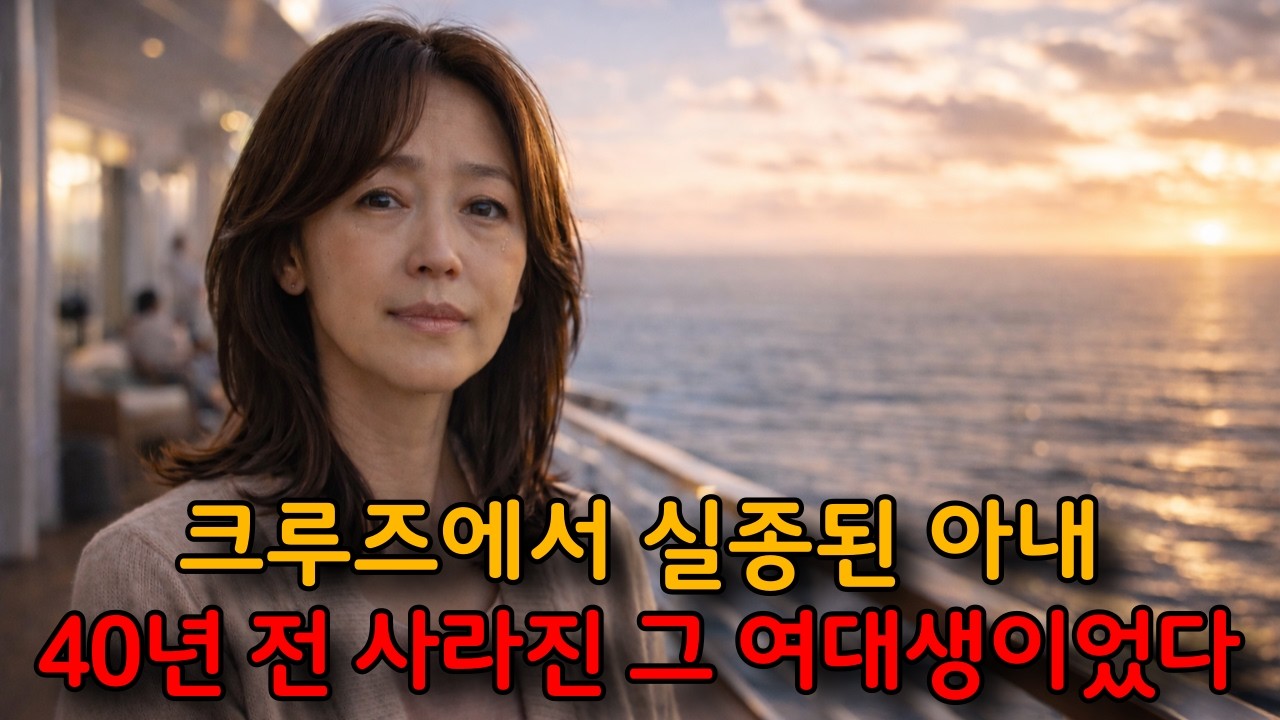 크루즈에서 실종된 아내... 40년 전 사라진 그 여자였다. 40년 만에 밝혀진 충격적 진실.