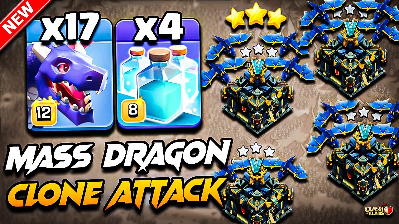 Best TH17 Attack Strategy With DRAGON 2025 | TH17 Dragon Attack With Clone | Town Hall 17 Attack COC