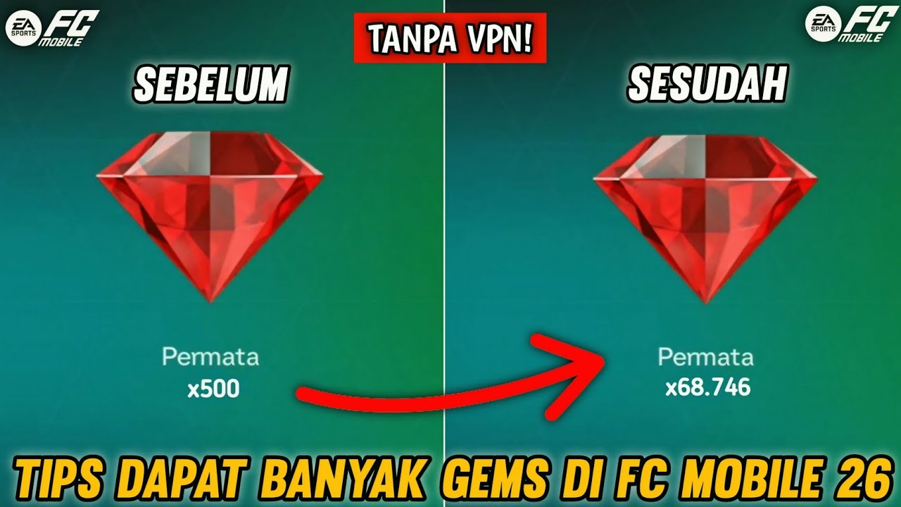 CARA MENDAPATKAN GEMS BANYAK DI FC MOBILE 26 SECARA GRATIS! TANPA VPN 