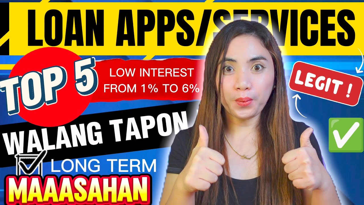 TOP 5 LOAN APPS/SERVICES WITH LOW INTEREST AS LOW AS 1% TO 6% MONTHLY | LEGIT !
