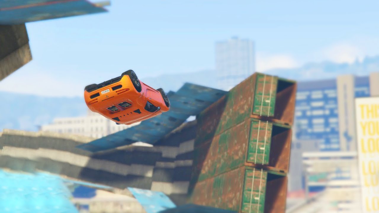 GTA 5 CAR ROLLERCOASTER RACE (GTA 5 Funny Moments)