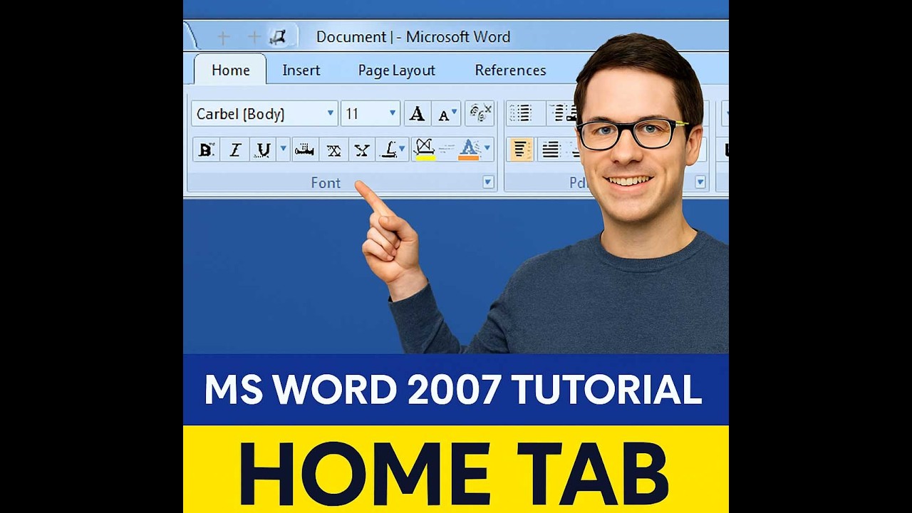 Learn MS Word 2007 Home Tab  Easy Guide for Students