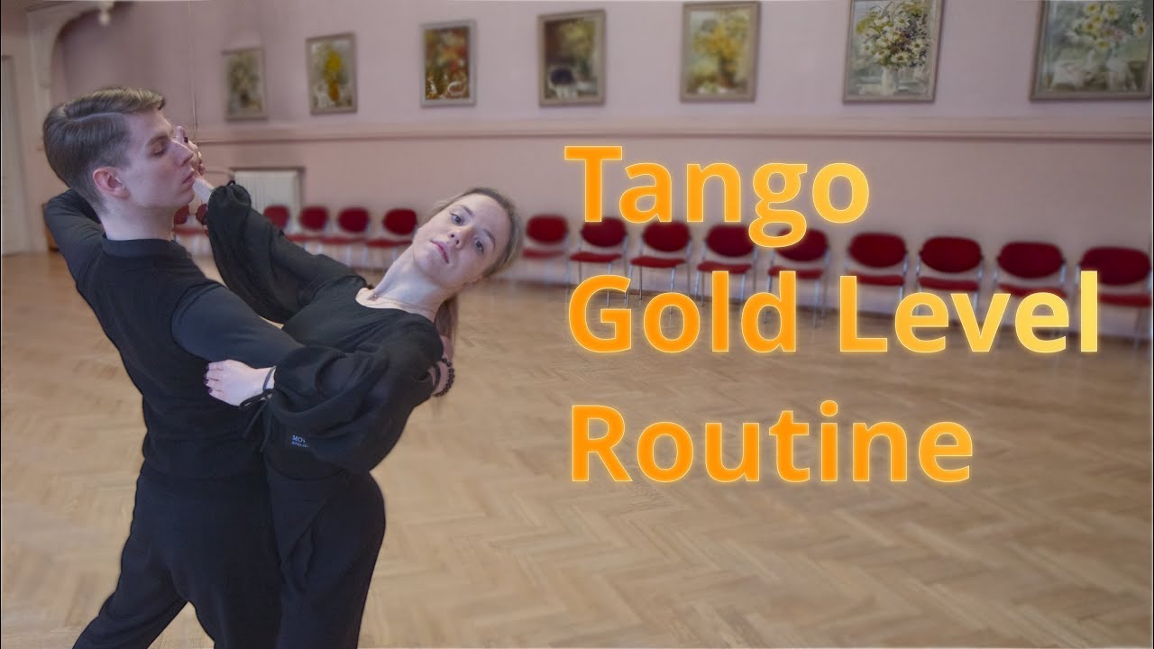 Tango Gold Level Choreography | Natural Promenade Turn to Rock Turn