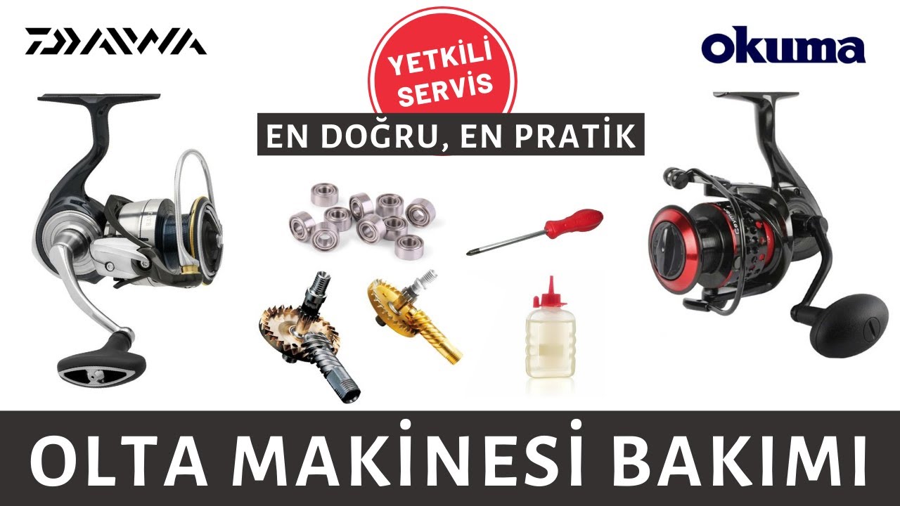 OLTA MAKİNESİ BAKIMI / Yetkili Servis Anlatıyor / Spin Lrf Olta Makinesi / Daiwa Okuma Makina