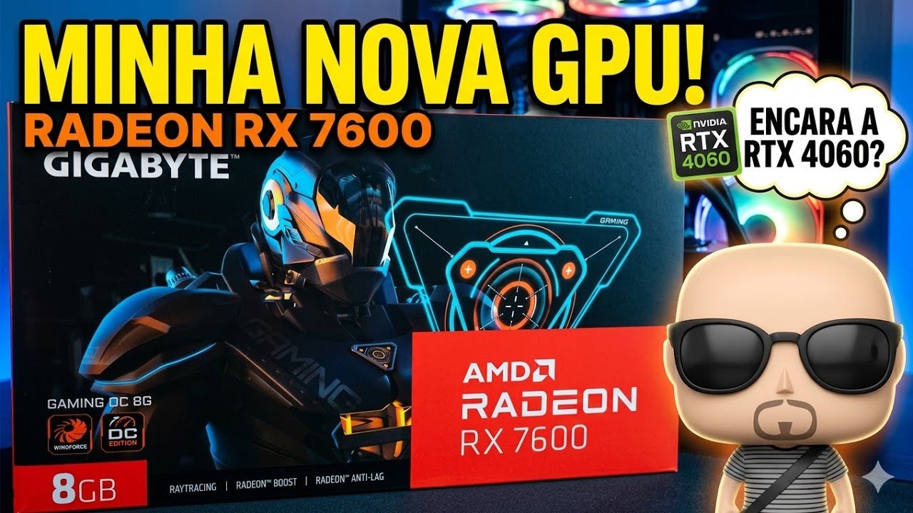 RX 7600 - Uma boa placa de vídeo com ressalvas #amd #rx7600 