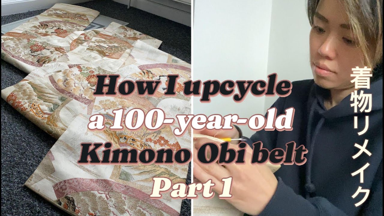 I Untied a Vintage Japanese Kimono Obi Belt… and Upcycled It!
