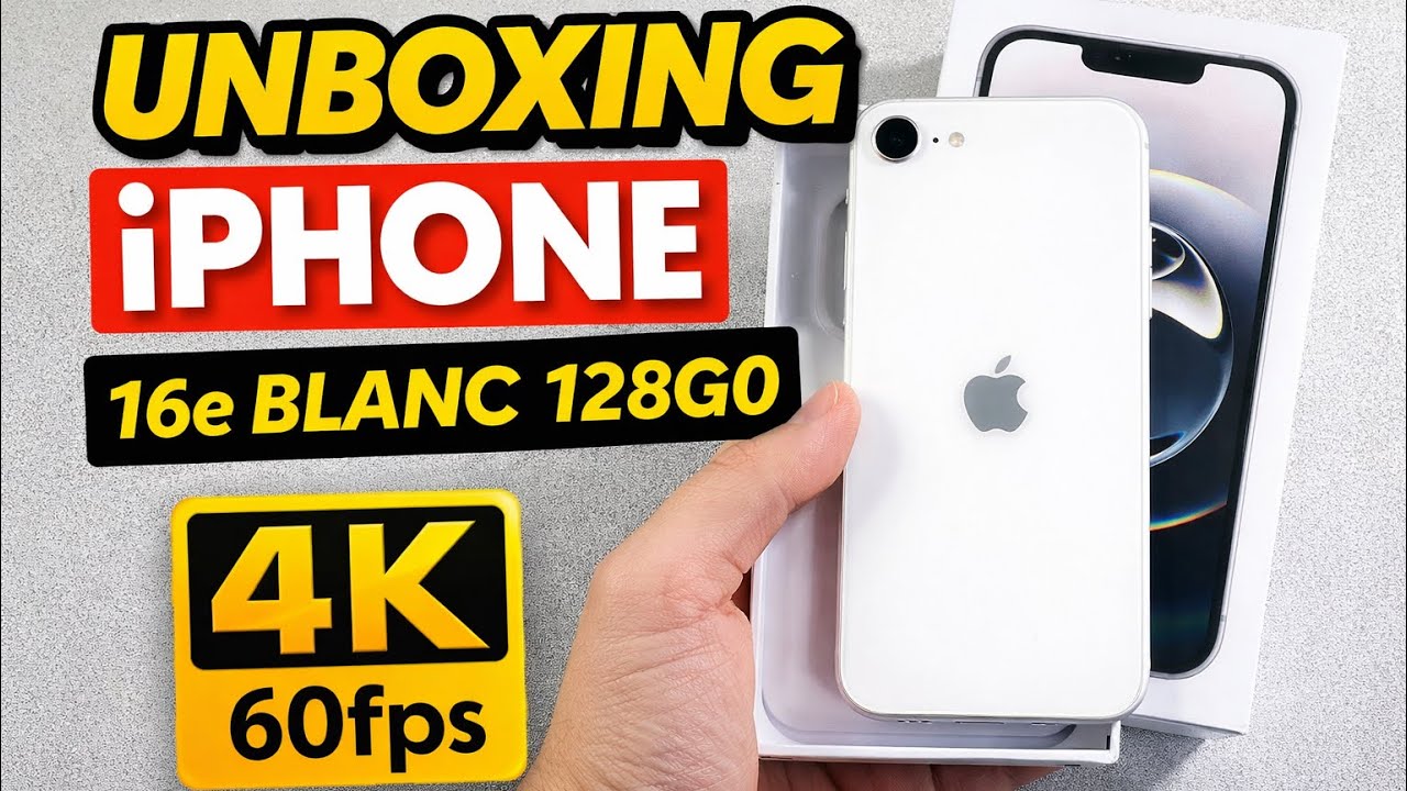 UNBOXING IPHONE 16e POUR MAMAN ( 4K 60FPS )