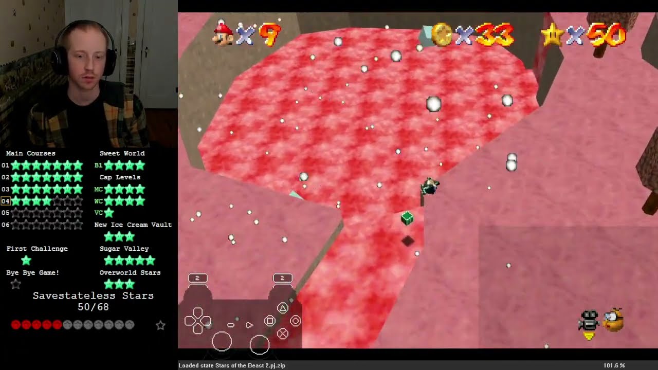 Stars of the Beast 2: Orange Soda Pits - 100 Coins (Savestateless)