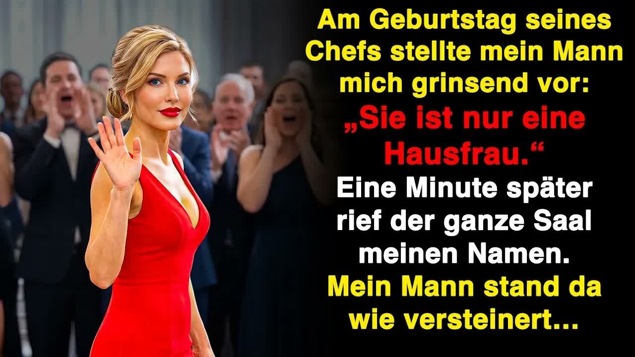 „Meine Frau ist nichts, nur Hausfrau“, sagte mein Mann zu allen  Aber …