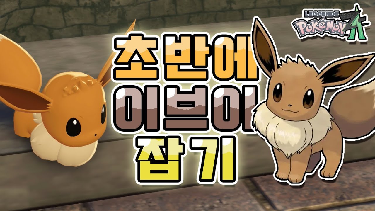 초반에 이브이 잡기(위치,방법,꿀팁) 【포켓몬레전즈ZA】