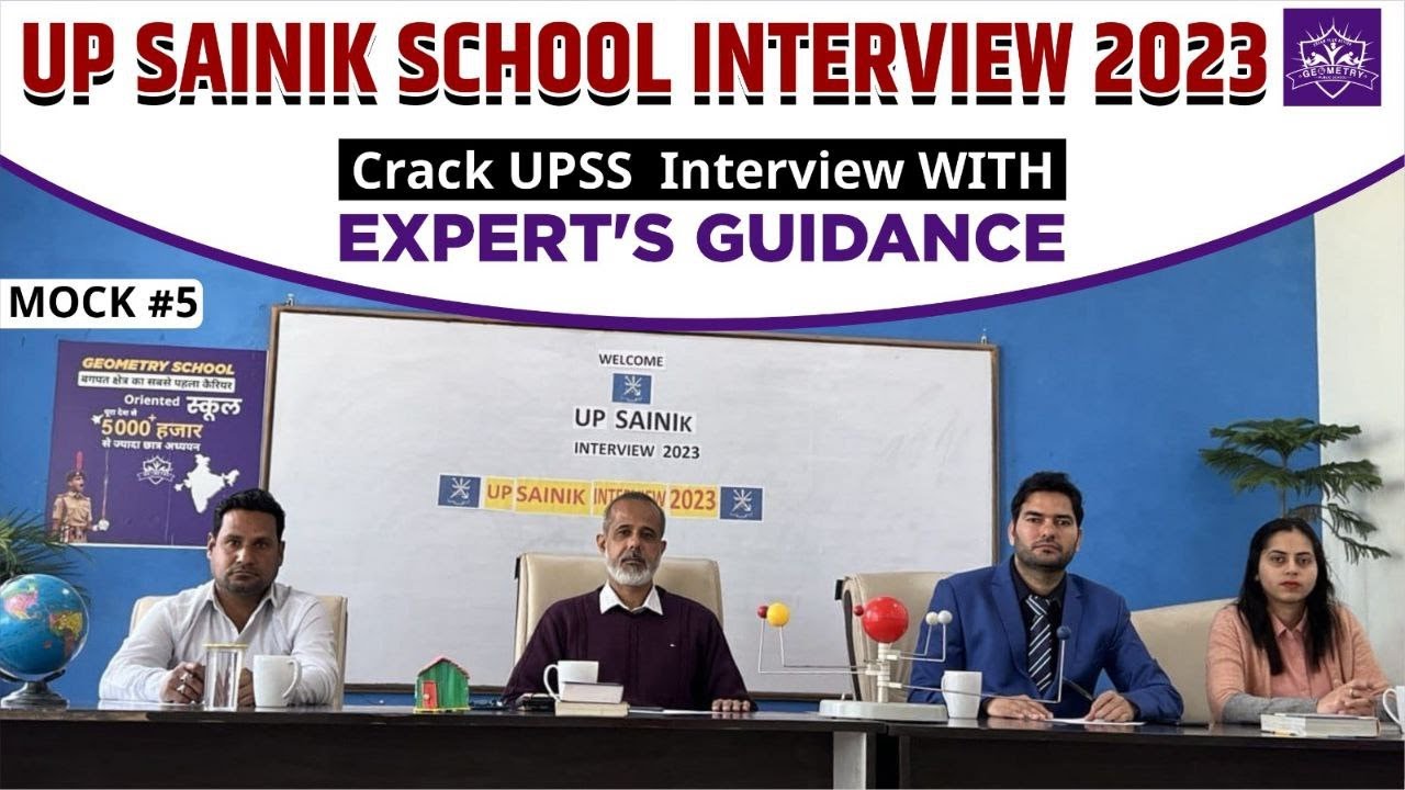 UP SAINIK SCHOOL INTERVIEW PREPARATION 2023 | UP SAINIK SCHOOL INTERVIEW MOCK | UPSS INTERVIEW MOCK5