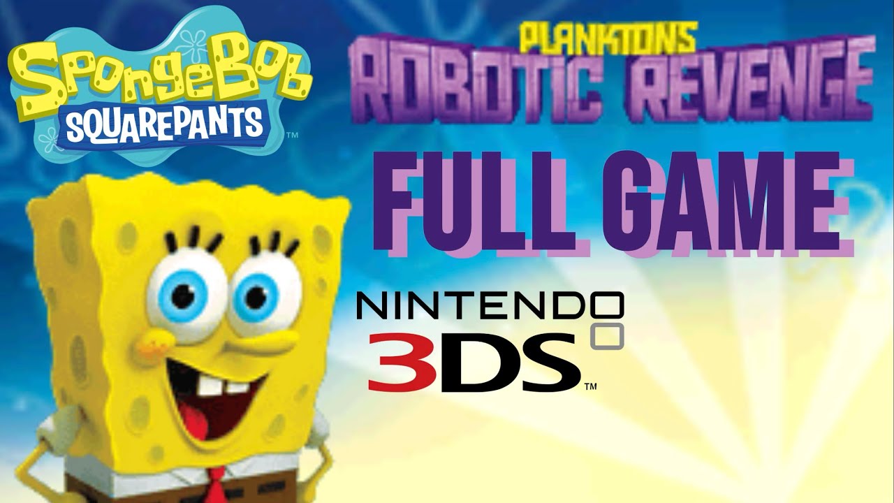 SpongeBob Planktons Robotic Revenge 3DS Full Game Walkthrough 