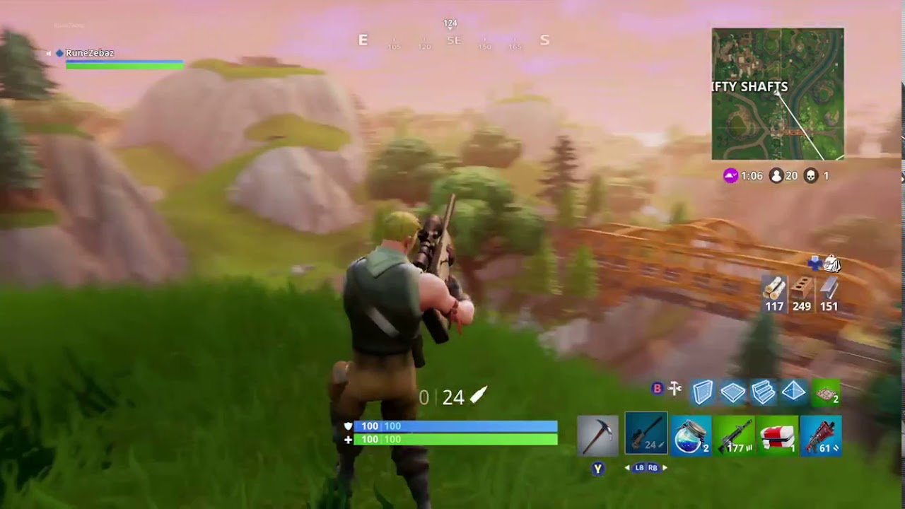 My record of longest sniper distance kill on Fortnite [headshot]
