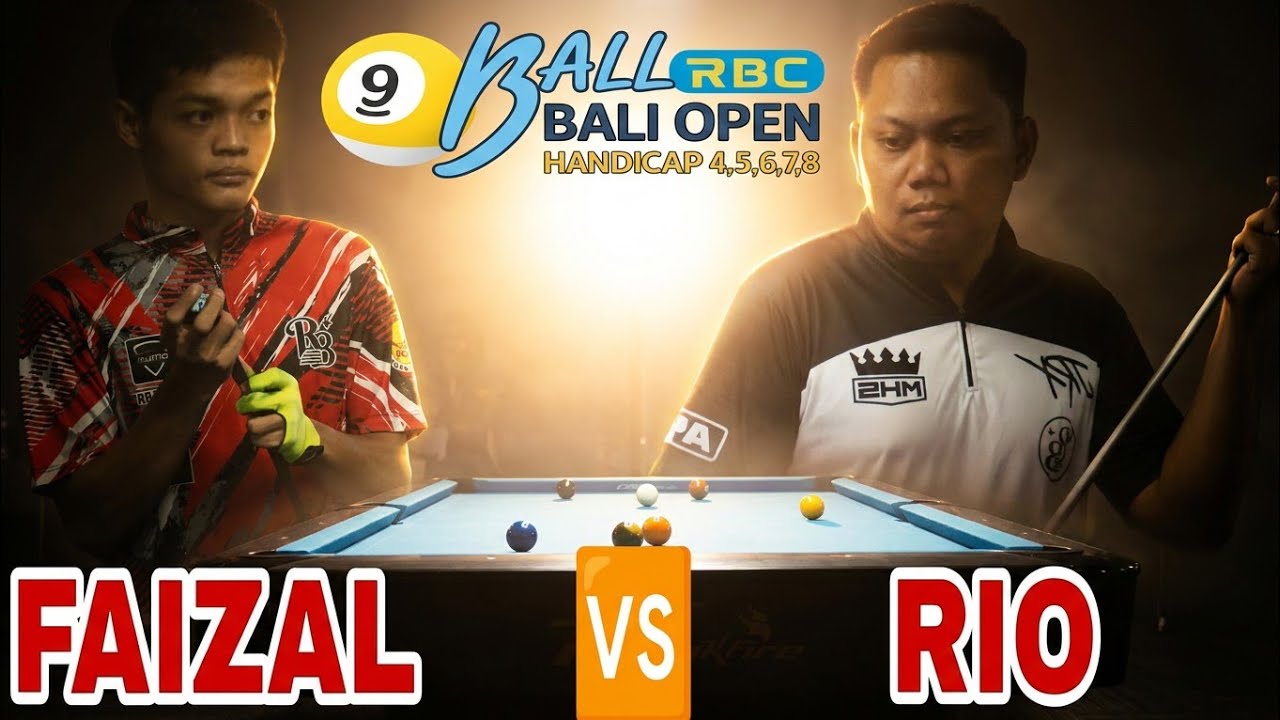 FAIZAL VS RIO: BIG MATCH BILLIARD TOURNAMENT 9 BALL