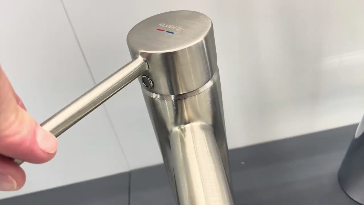Kludi 38288N576 KLUDI BOZZ Single lever basin mixer 100 DN 15, brushed nickel