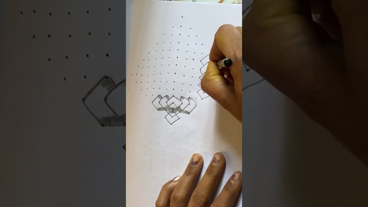 Bhavani  Mani is live simple rangoli