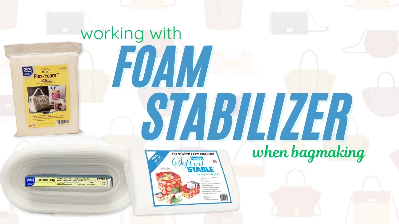 Sewing with foam stabilizer  #houstonsewing #bagmaking