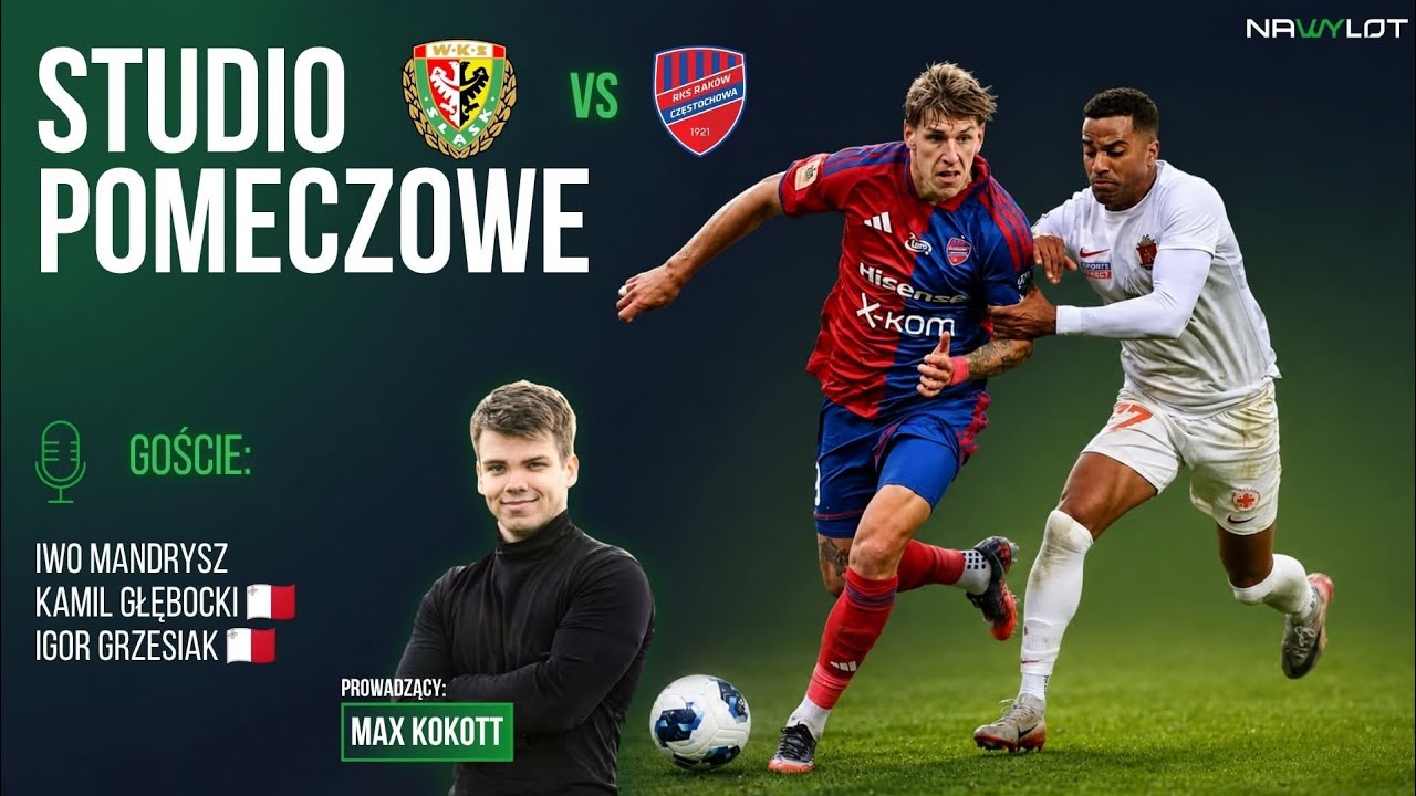 ŚLĄSK WROCŁAW VS RAK&Oacute;W CZĘSTOCHOWA | STUDIO POMECZOWE | KOKOTT, MANDRYSZ, 🇲🇹 GŁĘBOCKI, 🇲🇹GRZESIAK