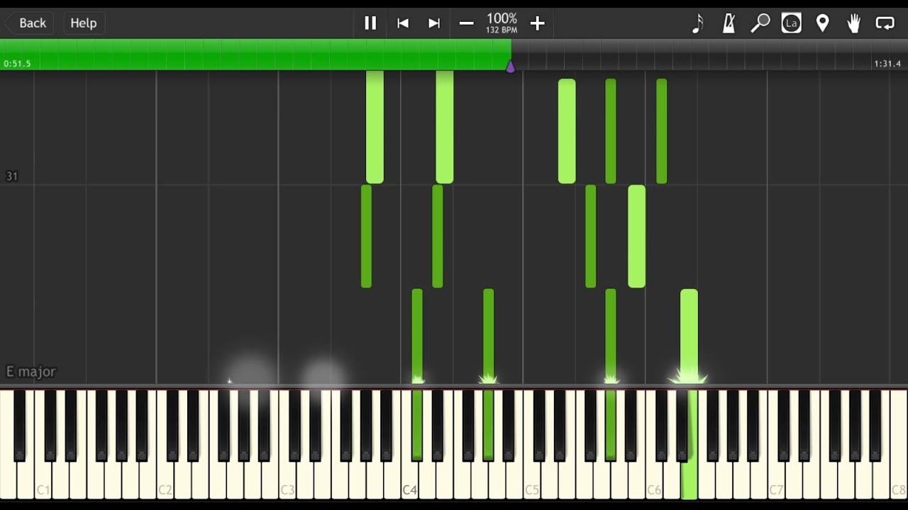 Omoide Wa Tooku No Hibi (想い出は遠くの日々) (Tenmon Version) [Piano Tutorial] (Synthesia)