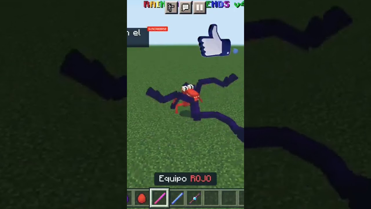 morado vs naranja en minecraft