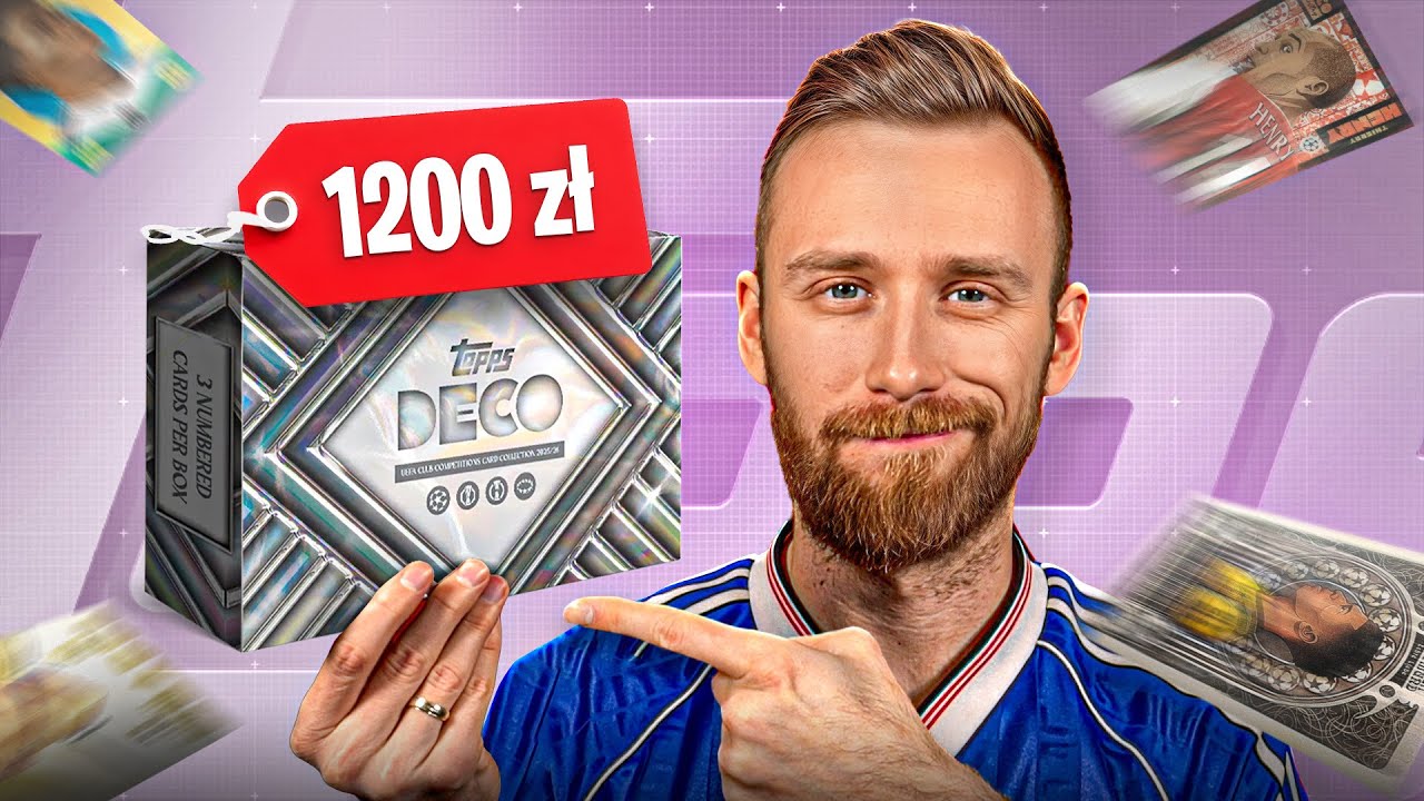 PRZEPIĘKNE karty! Otwieram Topps Deco 25/26 Hobby Box warty 1200 zł!