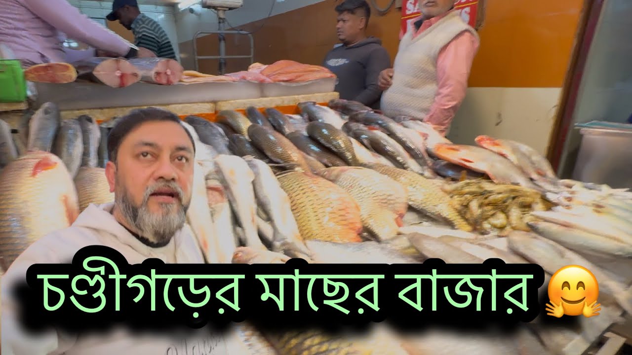 চণ্ডীগড়ের মাছের বাজার 🤗|| আজ মাছ কেনা হলো || আমার ডিনার করলাম পাপ্পাজি চিকেন এ 😊