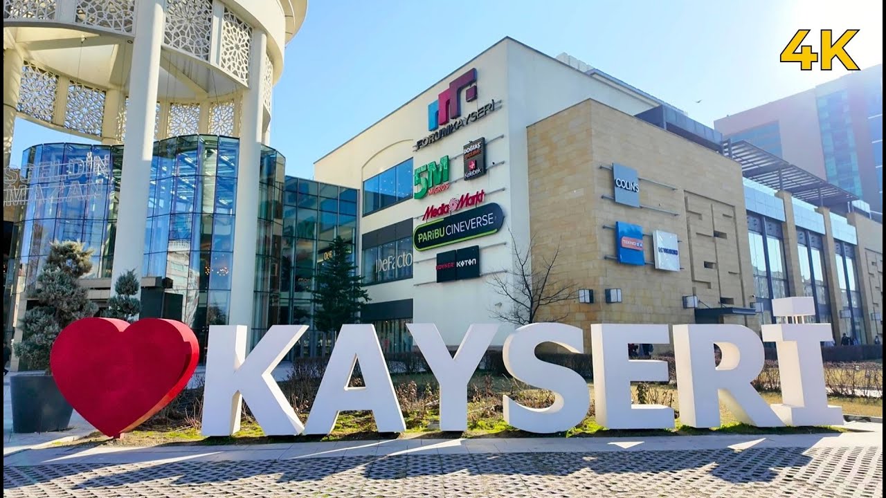 KAYSERİ ŞEHİR Yürüyüş Turu . KAYSERİ CITY Walking Tour/HDR 4K/#kayseri 2025 RAMAZAN ŞEHİR Turu