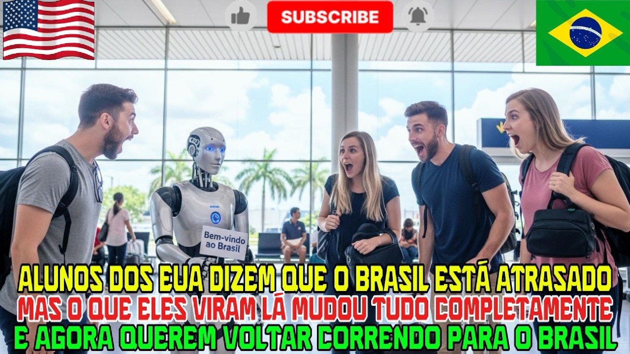 EUA CHAMAM O BRASIL DE ATRASADO, MAS SAEM DE LÁ QUERENDO VOLTAR! 🇧🇷🔥