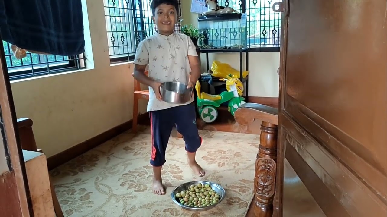 A day's harvest from my Grandma's garden 😁