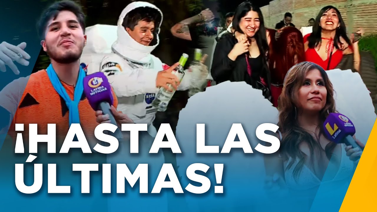 ¡Lo dieron todo! Jóvenes salen en la madrugada de fiesta de Halloween en Lurín