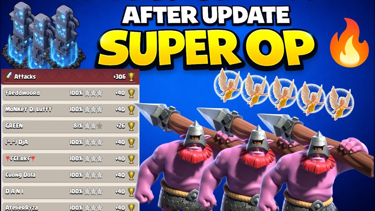 New Thrower Strategy After Nerf Update &ndash; 7/8 Legend League Triples! | Th18 legend attack strategy 