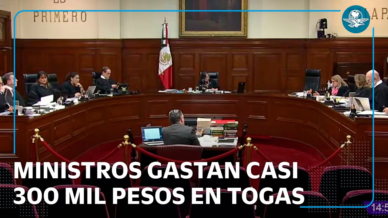 Ministros de la Corte gastan casi 300 mil pesos en togas personalizadas