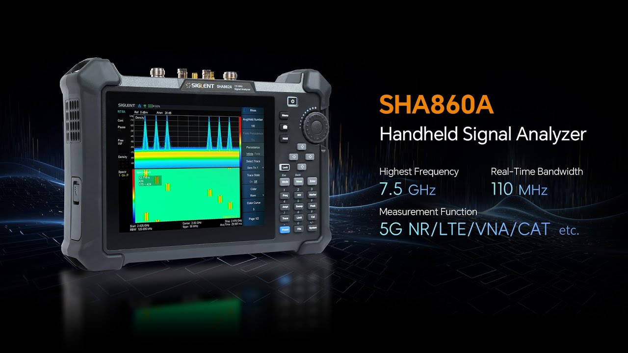 Compact All-in-One Handheld Signal Analyzer for 5G/LTE Field Testing