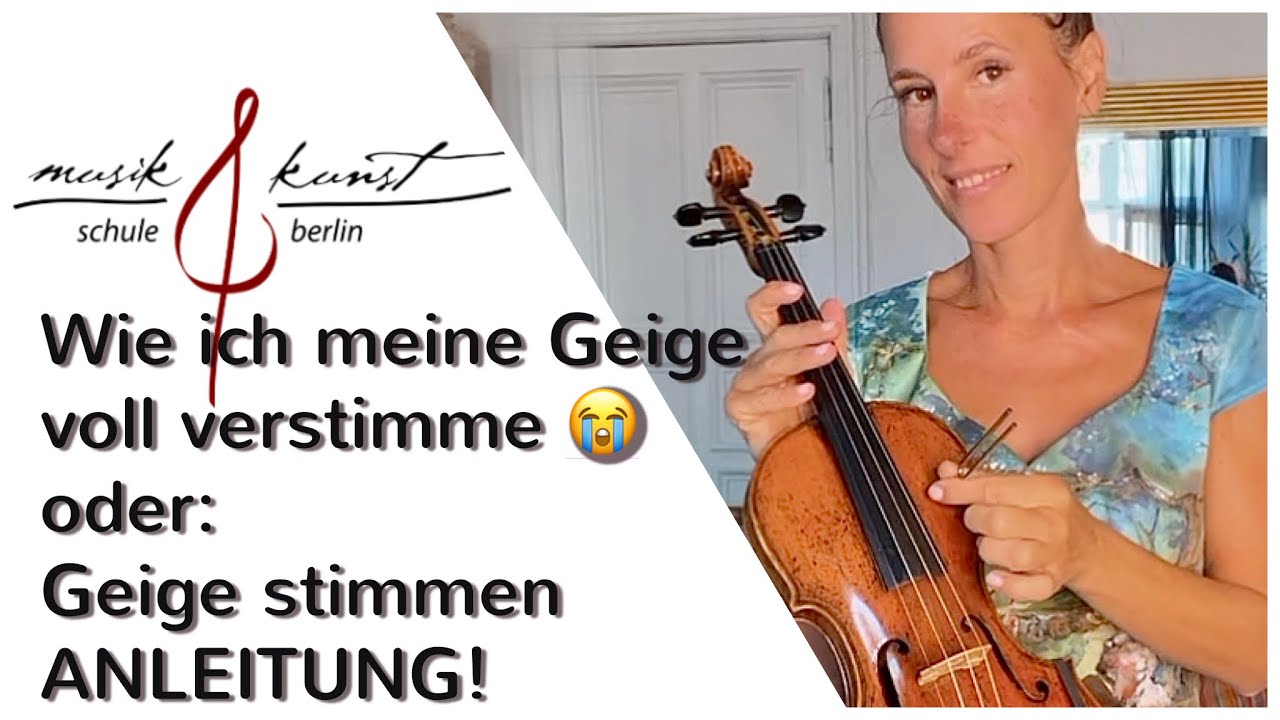 Nr. 84: Geige stimmen mit Stimmgerät und nach Gehör  #violintutorial #geigelernen #violinmusic