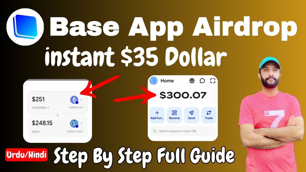 Base App Airdrop | $35 Airdrop | Step By Step Full Guide| Urdu/Hindi